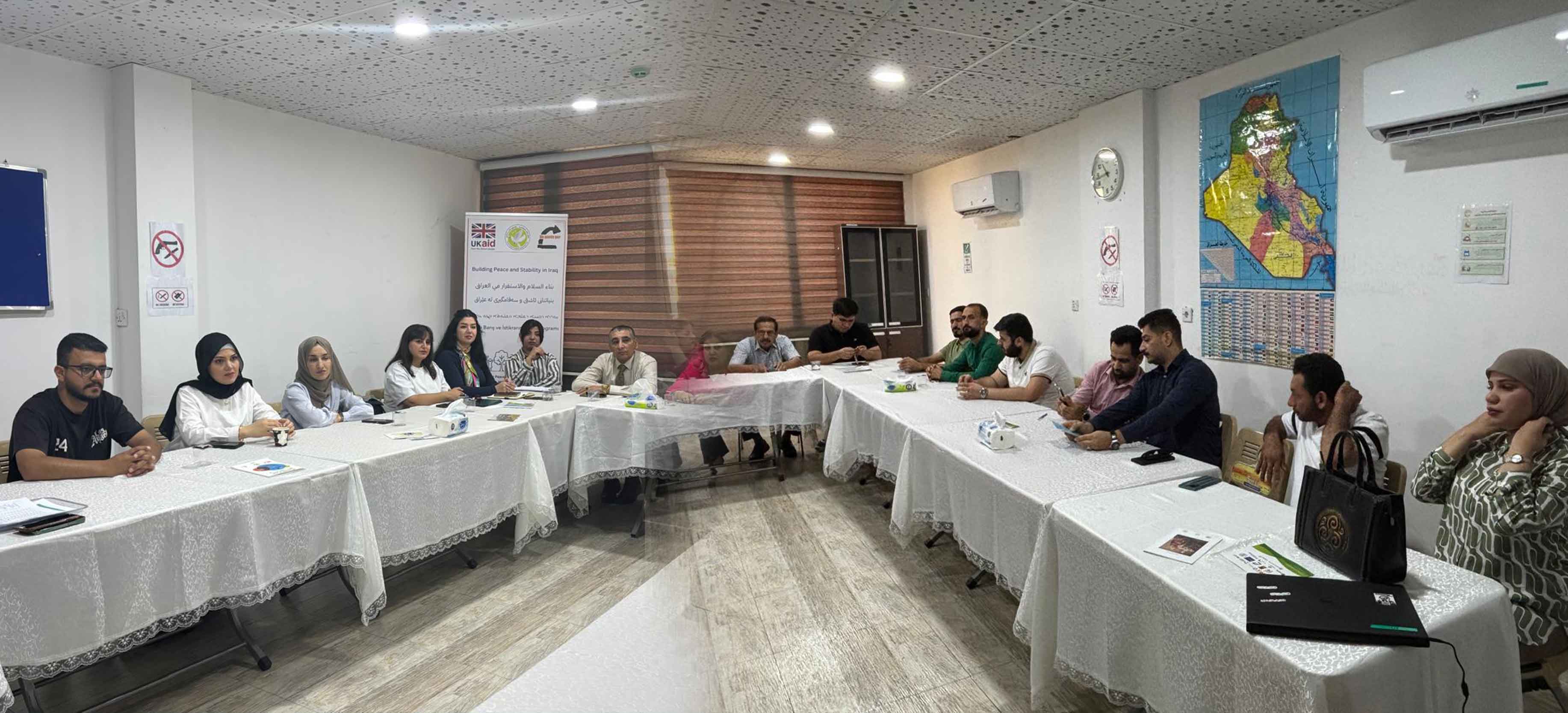 بتاريخ 11 آب 2026، عقدت منظمة السلام والحرية – مكتب كركوك الاجتماع الشهري لفريق جذور السلام التطوعي، بمشاركة عدد من أعضاء الفريق.