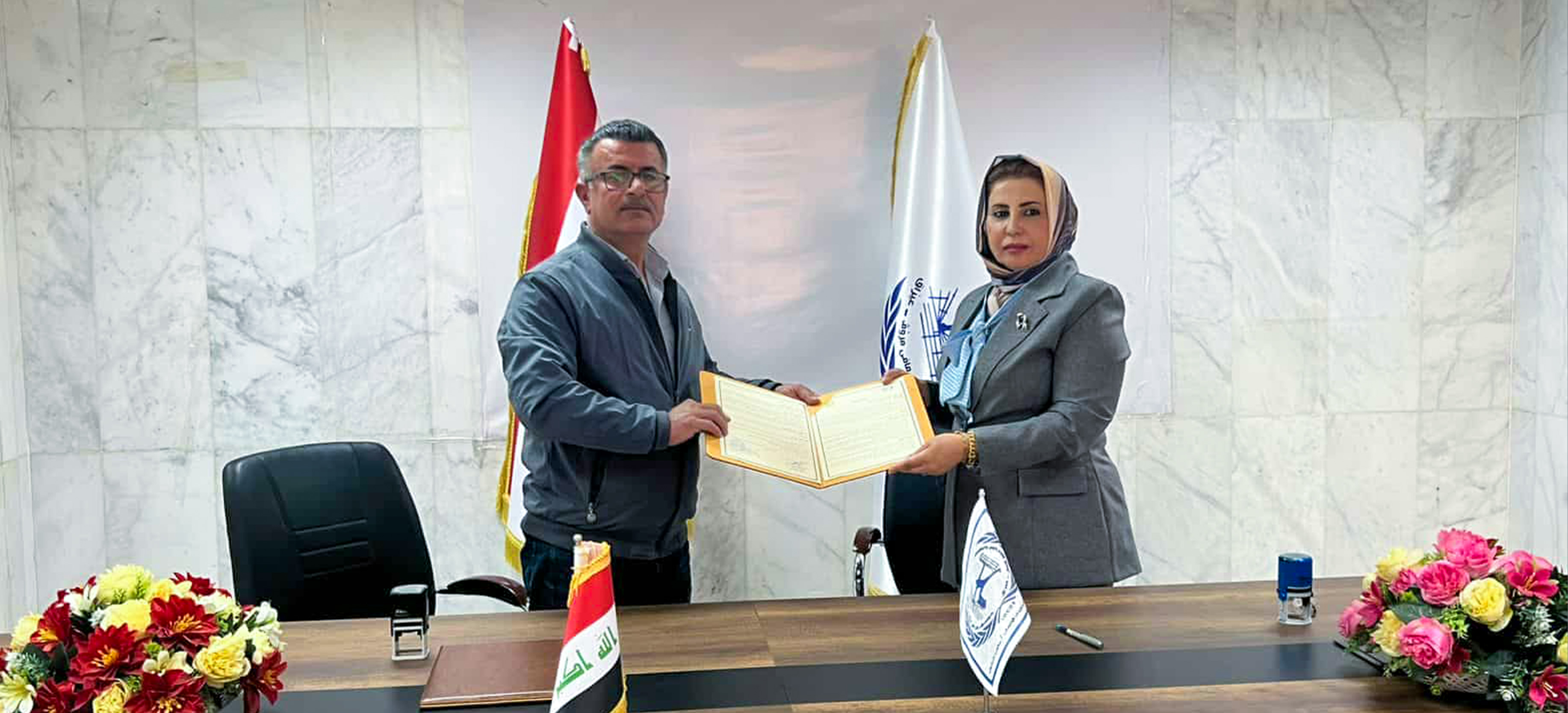 مكتب المفوضية العليا لحقوق الإنسان في كركوك يوقّع اتفاقية تعاون مع منظمة السلام والحرية